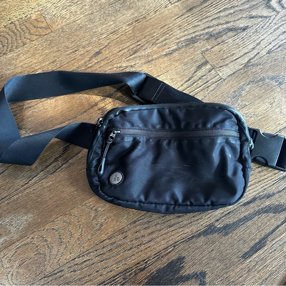 Defender Shield Black Crossbody Bag